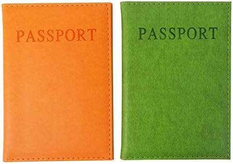 Honbay 2 KOMADA Cover za putovnice od umjetne kože Torbica za putovnice za muškarce i žene