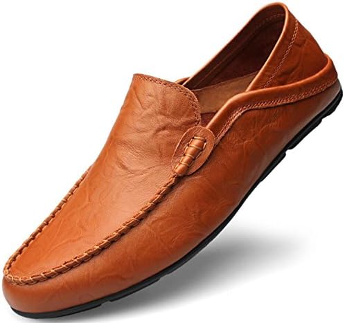 Go Tour Muške casual cipele od prave kože premium klase, natikače, prozračna obuću za vožnju, modni papuče