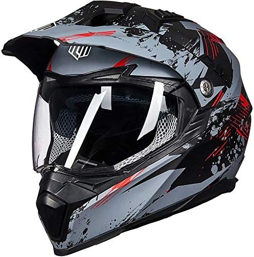 ILM Offroad Motor Dual Sportski full-face Kacigu, Štitnik Za sunce Bike ATV Motocross Kasko DOT Certificiran