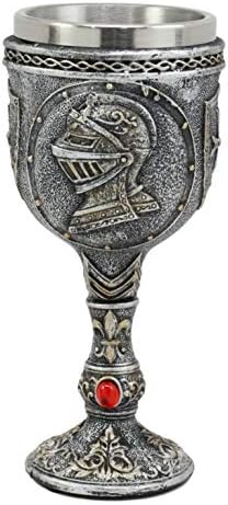 Эброс grbovnika srednjovjekovne Renesanse, Kraljevski vitez oklop vina Kup потир dekor figurica 5 oz