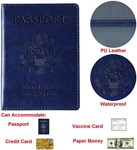 Držač kartice, putovnice i cjepiva Kombinirani Nositelj putovnice i Zaštitnik kartice cjepiva Cover putovnice