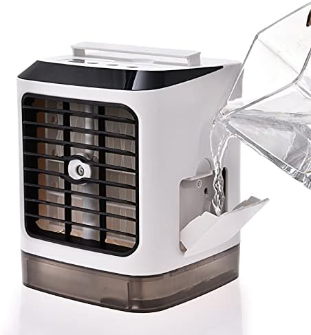 Prijenosni Ventilator Klima uređaja, Osobnih Hladnjak zraka sa 7 led, 3-brzinski način, Punjiva USB Испарительный