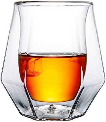 Set čaša za viski Gootus od 2 - x ručni выдувных naočale s dvostrukim stijenkama i poklon kutiji Premium klase-Idealno za viski, samoljepljiva Traka, Burbon i staromodna koktela