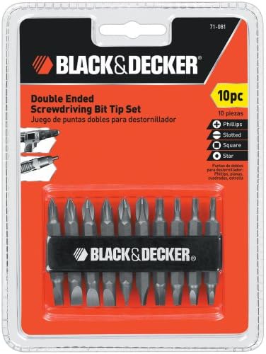 Set Odvijača BLACK+DECKER s dvostrukim završetkom, 10 predmeta (71-081)