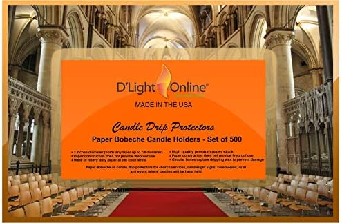 Online - Zaštita od kapi D ' light-500 Papira svijećnjaci Bobeche za bdjenju uz svijeće, Crkvene službe, Crkvene