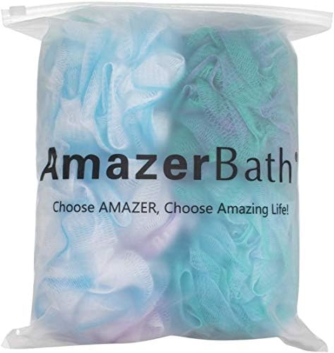AmazerBath Tuš Spužva za tuširanje Spužve za tuširanje Lopte 60 g/kom za Pranje tijela i Kupatilo Za muškarce