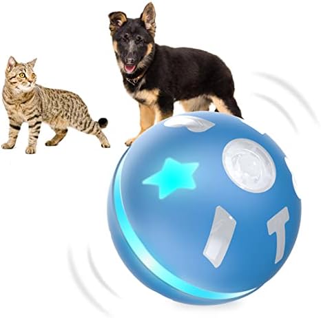 Interaktivne igračke za pse AUKL Lopte za pse/Mačke s aktivacijom pokreta, Kuhalo Pametan Lopta za pse za Srednje