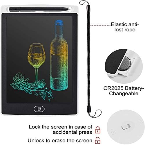 JOEAIS LCD Tablet za Pismo 12-inčni Kolor Tablet za Crtanje za Djecu, Elektroničke Bilježnice Za Crtanje Prijenosni