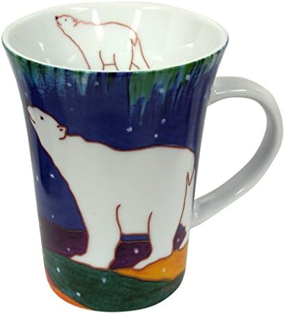 Žuti Noževi Dean Umjetnik Zora Oman Porculan šalica za kavu Noćni Promatrači Za Nebom, a polarni Medvjedi
