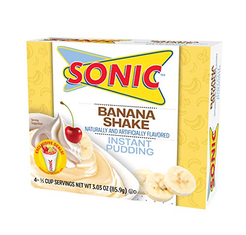 Puding brzo kuhanje Sonic, Banana smoothie, 3,03 unca (pakiranje od 6 komada)