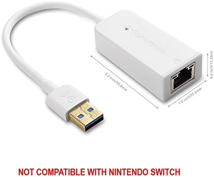 Kabel Ima vrijednost Adapter USB na Ethernet (USB 3.0 na Ethernet), Podržava mreža Ethernet 10/100/1000 Mb /