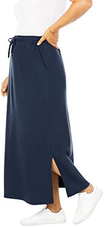 Žena U ženskoj sportskoj Pletenje Suknje s bočnim Prorezom Plus Size