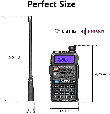 Radio Mirkit Baofeng UV-5R MK4 Maksimalni kapacitet je 8 W 2021 Dvosmjerni radio sa li-ion baterija kapaciteta