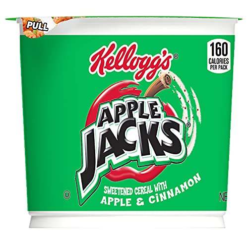 Šalica pahuljica za doručak Apple Jacks od kellogg ' s, 8 vitamina i minerala, Dječji grickalice, Original,