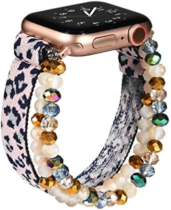 Narukvice od perli Wearlizer Kompatibilan sa Apple Watch Band 42 mm 44 mm 45 mm za žene i djevojčice, Modni