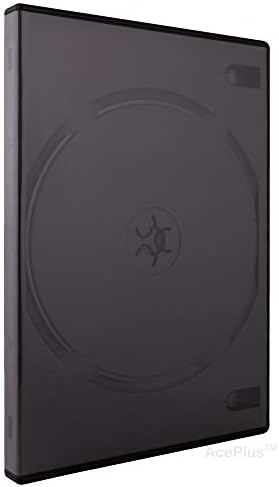 AcePlus Quad 4-Disk DVD-predmeti crne boje standardne debljine 14 mm s unutarnje ladica za zglob, transparentan