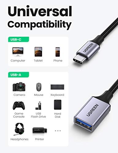 UGREEN USB C s USB-ac ispravljačem, 2 Seta OTG kabel Type C 3.0, USB adapter tip C, ac adapter za Thunderbolt
