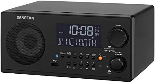 Sangean WR-22BK Stolni FM-RDS (RBDS)/AM/USB/Bluetooth Digitalni Radio, Crni, 10 Memorijskih Stanica (5 FM/5