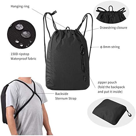 Ruksak s žice za gym - Sportska torba za teretane za žene i muškarce s vodonepropusnom i sklapanje
