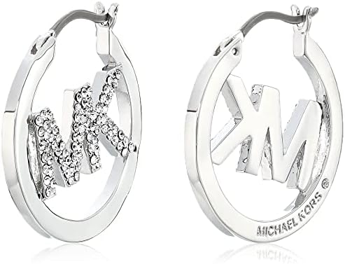 Naušnice-prstenovi od nehrđajućeg čelika srebrne boje Michael Kors za žene