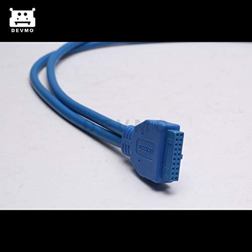 DEVMO Dual USB 3.0 Ženski Nosač za Proširenje stražnji panel za 20-pinskog kabla (2 porta) s nosačem za PCI