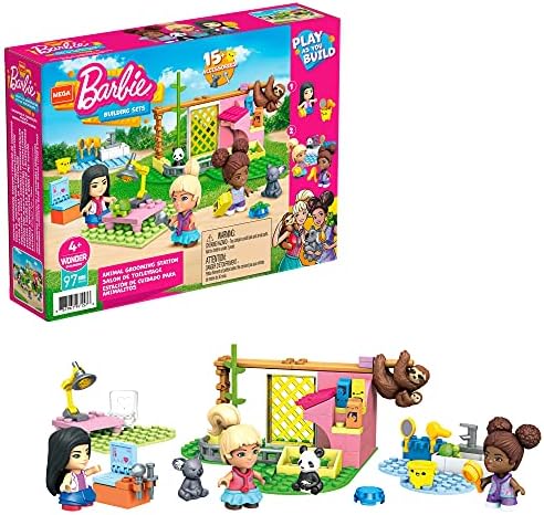Set za izgradnju Stanice za njegu životinja Mega Barbie, 97 Cigle i predmete s Modnim i ролевыми priborom, 3