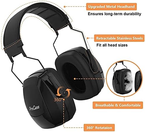 Slušalice za smanjenje buke Procase, Slušalice za zaštitu sluha NRR 35 db Komplet slušalice s dječjim Шумоподавляющими