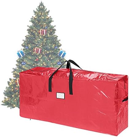 Božićno torba za pohranu Elf Stor (Crvena)-Pogodno za umjetnog drveća visine do 9 m-Štiti Odmor Ukrasa i Napuhavanje