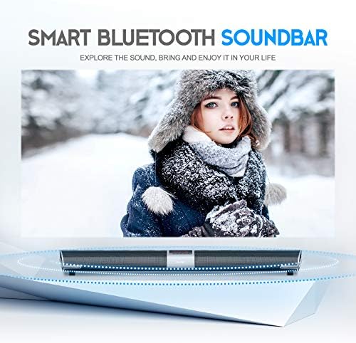 Zvučna ploča, DracoLight 100 W Bluetooth 5.0 Zvučna ploča 34-inčni Žični i bežični Zvučnik Home Theater Audio