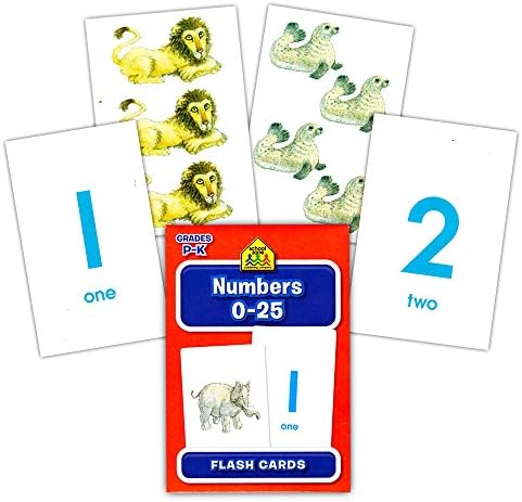 Flash kartice Školske zone Super Set za bebe/Djecu ~ 8 komada (Abeceda, Brojevi, Boje i oblika, Zbrajanje, Oduzimanje,