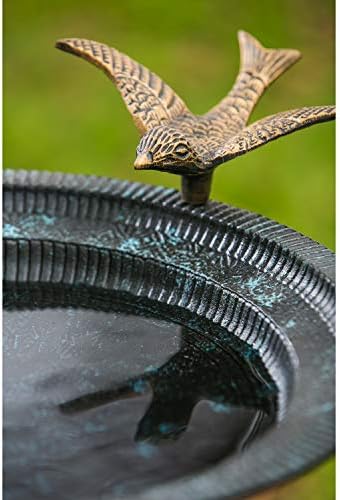 Zimzeleni vrt Литая metalna kupka za ptice na Педесте 20 x 19 x 15 cm