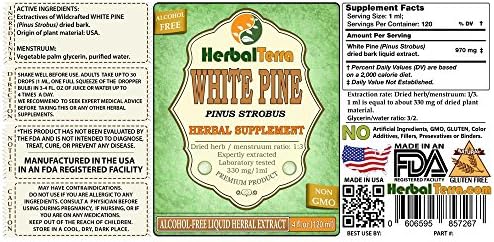 Bijeli Bor (Pinus Strobus) Глицерит, Tekući ekstrakt Suhe kore Bez alkohola (Trgovačko ime: HerbalTerra, s ponosom