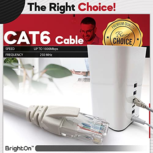 Set velike brzine patch kabela Gigabit Ethernet BrightOn-CAT6 kabla za lokalnu mrežu (4 kom 0,5 M / 1 M / 2