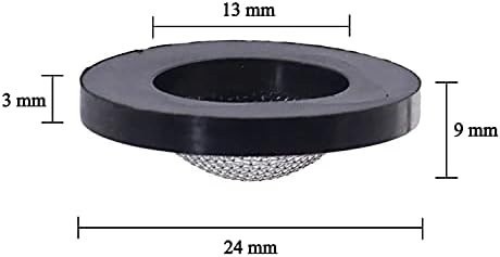 24 Kom Podloške Za Cijevi Od Nehrđajućeg Čelika S Filterom Filter za Pranje Za Crijevo S Mreže Unutar Spojnice