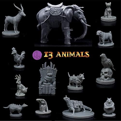 28 Minijatura Junak i životinje za sličice DND 28 mm Golema Minijature Tamnice i Zmajevi I za Sličice D&D i mini-minijatura DND Društvene Fantasy Sličice i Figurice D&D I Postavljanje kampanje i Potraga