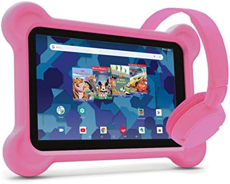 Kit tablete RCA za Android (8-inčni tablet, Audio knjige, Torbica – branik, Slušalice) - Disney Edition Pink