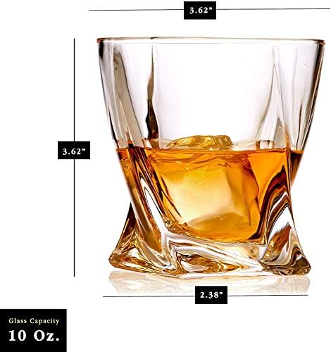 Čaše za viski set od 6 Kristala Staromodna Rock-Čaša Škotski Bourbon i Alkoholna pića 10 Unci Ликерный Čašu