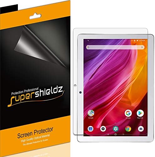 (3 Pakiranja) Supershieldz Dizajniran za tablet Dragon Touch K10 i notepad K10 10,1-inčni zaslon Zaštitnik, Prozirni zaslon visoke razlučivosti (PET)