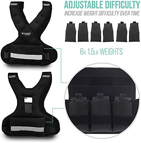 Driving oprema Aduro Sport s podesivim утяжеленным prslukom, Prsluk s težinom tijela 11-20 kg za muškarce, Komplet