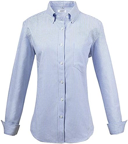 MGWDT Košulja na zakopčane Ženska bluza sa dugim rukavima Оксфордская košulja Klasični Stil, Pamuk majice, otporan