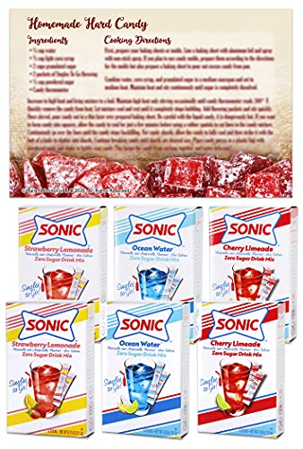 Pojedinačno Sonic to Go Raznolika pakiranje 6 - 2 kutije svaka Cherry Лаймед, Jagoda Limunada i Oceanske vode