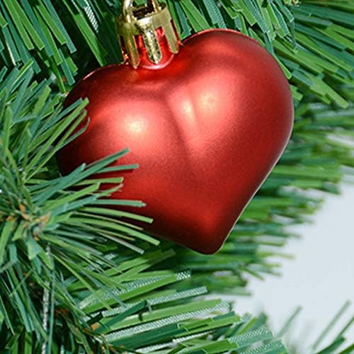Božićne Dekoracije,Dekorativni Viseći Nakit,Ukras u obliku Srca 12 kom.,Romantične Sitnice u obliku Srca za
